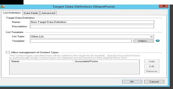 target data definition